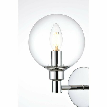 CLING 110 V E12 One Light Vanity Wall Lamp, Chrome CL2963628